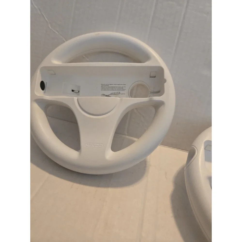 Pair Of Nintendo Wii Steering Wheel Controllers